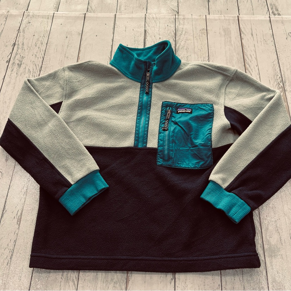Patagonia Microdini 1/2-Zip Fleece Pullover Kids Sz L